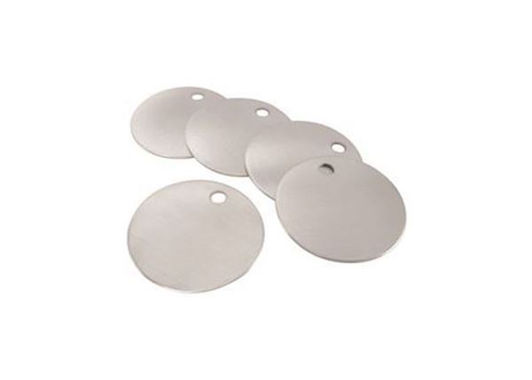 1.5 INCH ROUND ALUMINUM TAGS