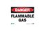 10X14 ALM.DANGER FLAMMABLE GAS