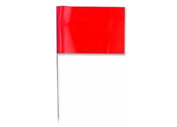 LOCATION FLAGS RED 4" x 5"  1000/PK