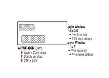 DBL WINDOW ENV 8.625X3.625
