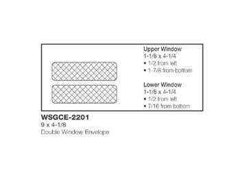 DBL WINDOW ENV 9X4.125