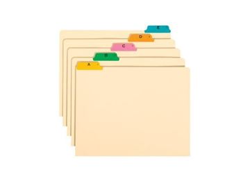 POLY COLOR TAB FILE GUIDE LTR