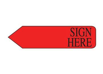 SIGN HERE RED BULK