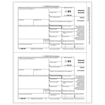 1099INT Interest Rec Copy B