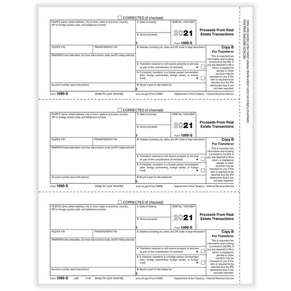 Kraftbilt - 1099S Proceeds from Real Estate Transactions Transferor Copy B