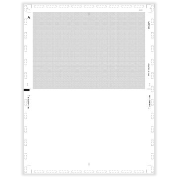 W2 Blank 4Up Box w/Backer 11" V Fold