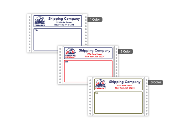 3 7/8" x5 1/4" Rectangle 1, 2, or 3 Color