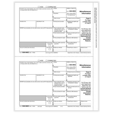 1099MISC Miscellaneous Payer/State Copy C Bulk PK