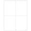 W2 Employee 4Up Box Blank w/Backers Bulk PK