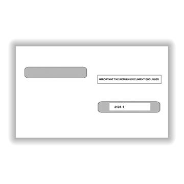 Double Window Envelope for 4Up Box W2