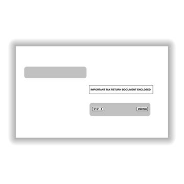 DOUBLE WINDOW ENVELOPE FOR 4UP BOX W2 (5214)/25 per PK