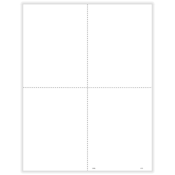 1099R BLANK 4UP BOX W/COPY B AND C BACKER CUT SHEET/500 per CTN