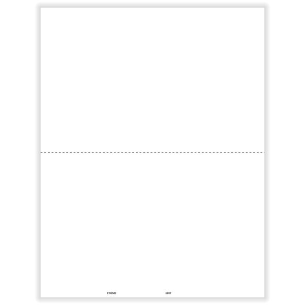 W2 2UP BLANK CUT SHEET (NO BACKER)/1000 per CTN