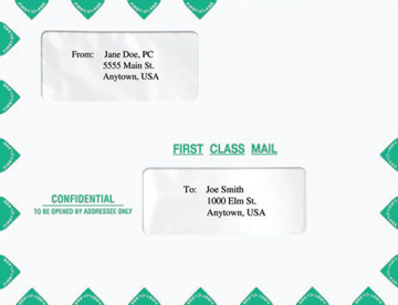 Double Window Envelope (Peel & Seal), 10" X 13"