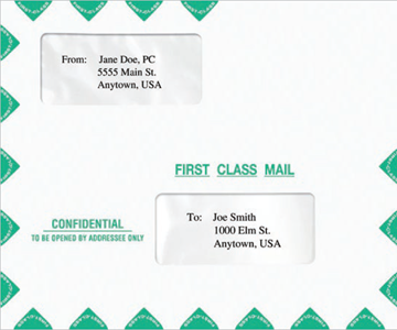 Tax Return Envelope (Peel & Seal), Confidential (Landscape), 9-1/2" X 11-1/2"