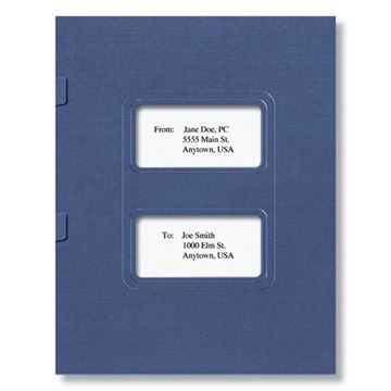 Side-Staple Folder (Midnight Blue), 8-3/4 X 11-3/4"
