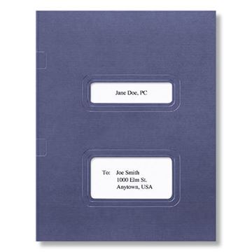 Window Folder (Midnight Blue), 8-1/2" X 11-1/4"