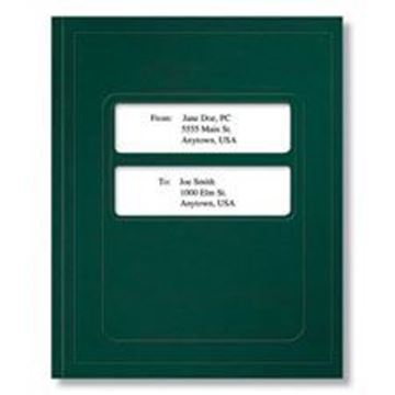 Standard Window Folder (Emerald Green), 8-3/4" X 11-1/4"