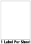 Rectangle Sheet Labels || Custom Laser Sheet Labels || 8 1/2" x 11", 1/Sheet, 3 Color