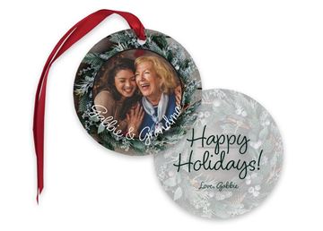 Custom Full Color Metal Ornament || Custom Awards & Gifts || Round, 2 Sided