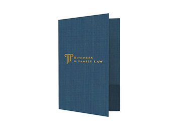 Custom Foil Stamped Standard Folder || Standard Folders || 1 Pocket