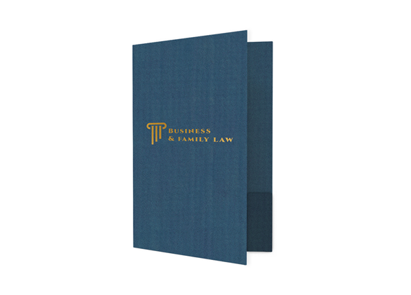 Custom Foil Stamped Standard Folder || Standard Folders || 1 Pocket