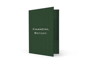 Custom Foil Stamped Standard Folder || Standard Folders || 1 Pocket, 1 Reinforced Edge