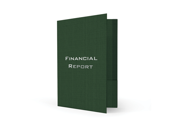 Custom Foil Stamped Standard Folder || Standard Folders || 1 Pocket, 1 Reinforced Edge