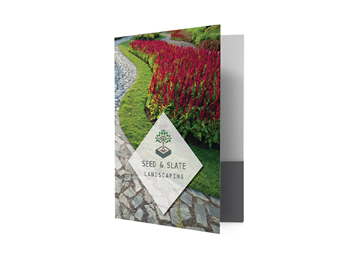 Full Color Custom Printed Standard Folder || Standard Folders || 1 Pocket