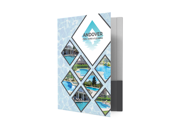 Full Color Custom Printed Standard Folder || Standard Folders || 1 Pocket, 1 Reinforced Edge