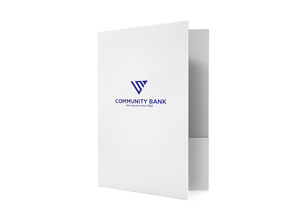 1 Color Custom Printed Standard Folder || Standard Folders || 1 Pocket