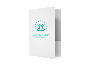 1 Color Custom Printed Standard Folder || Standard Folders || 1 Pocket, 1 Reinforced Edge
