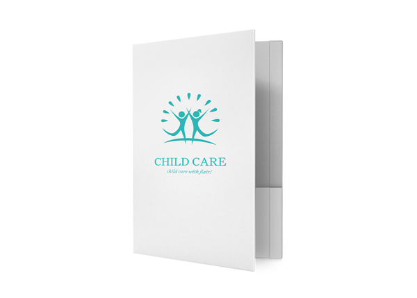 1 Color Custom Printed Standard Folder || Standard Folders || 1 Pocket, 1 Reinforced Edge