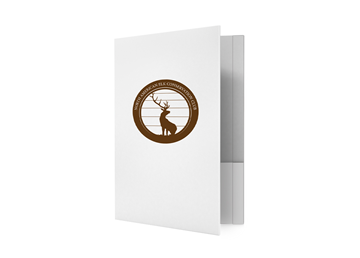 1 Color Custom Printed Standard Folder || Standard Folders || 2 Pockets, 2 Reinforced Edges