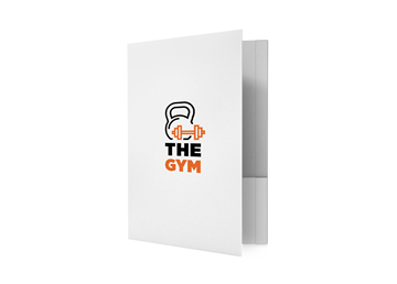 2 Color Custom Printed Standard Folder || Standard Folders || 1 Pocket, 1 Reinforced Edge