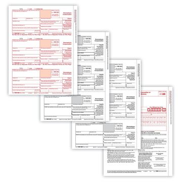 1099 NEC LASER PACKAGED SET 5PART (50 EMPLOYEES)/50 per PK