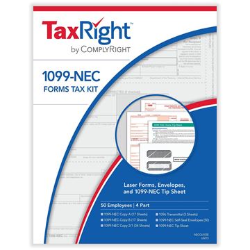 Show details for COMPLYRIGHT 1099 NEC 4PART KIT WITH ENVELOPES (50 EMPLOYEES)/50 per PK COMPLYRIGHT 1099 NEC 4PART KIT WITH ENVELOPES (50 EMPLOYEES)/50 per PK