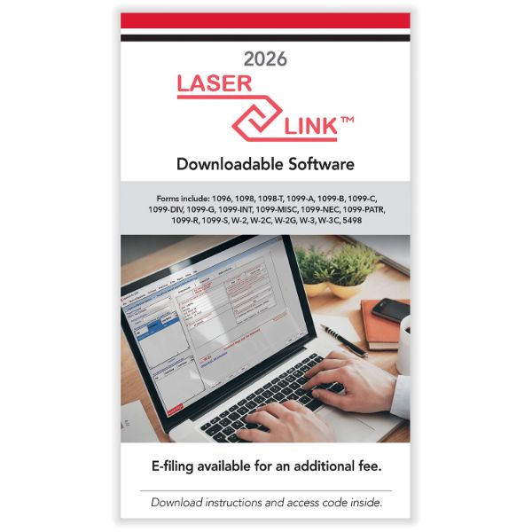 LASER LINK FOR WINDOWS BLANK & PREPRINTED LASER FORMS CD ROM. INCLUDES ACA FORMS, TRANSMITTALS & EFILE
