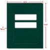 Standard Window Folder (Emerald Green), 8-3/4" X 11-1/4"