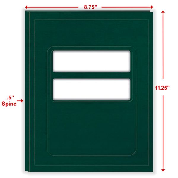 Standard Window Folder (Emerald Green), 8-3/4" X 11-1/4"