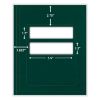 Standard Window Folder (Emerald Green), 8-3/4" X 11-1/4"