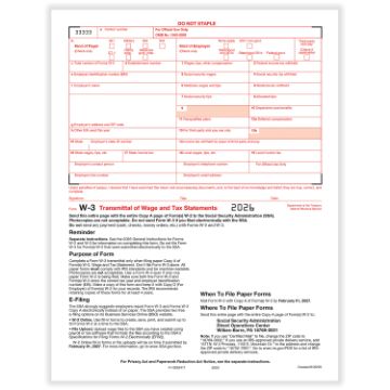 W3 Transmittal of Income
