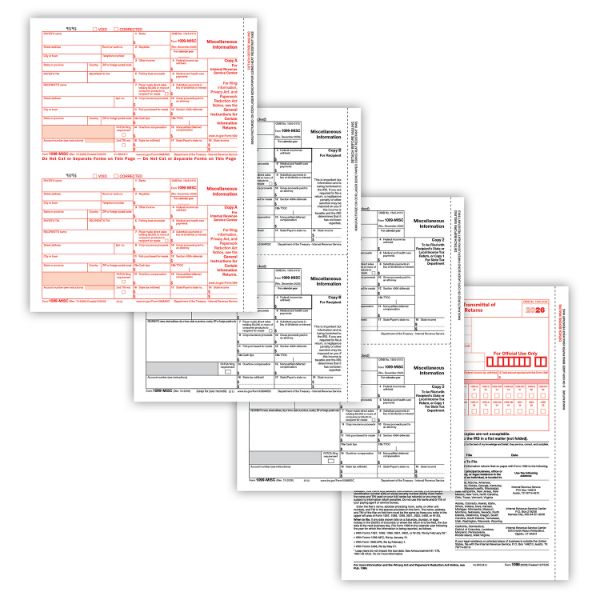 1099 MISC Laser Packaged Set 4part