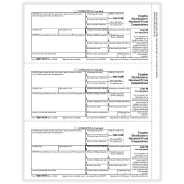 1099PATR-50/PK-PATRONAGE REC COPY B CUT SHEET