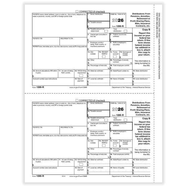 1099R-500/CTN-RETIREMENT REC COPY B CUT SHEET