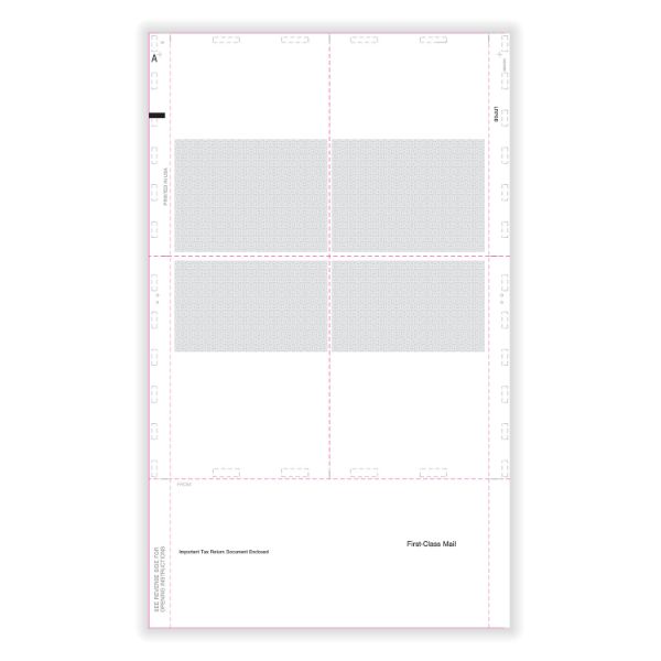 1099 R RETIREMENT BLANK 4UP BOX 14" ECCENTRIC Z FOLD/500 per CTN
