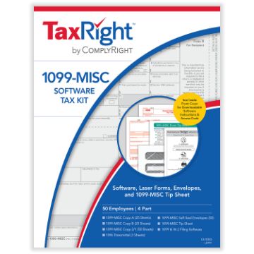 COMPLYRIGHT 1099 MISC 4PART KIT WITH ENVELOPES AND SOFTWARE(10 EMPLOYEES)/10 per PK