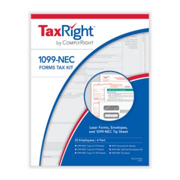 COMPLYRIGHT 1099 NEC 4PART KIT WITH ENVELOPES (50 EMPLOYEES)/50 per PK