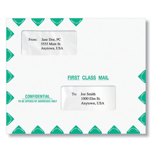 Tax Return Envelope (Moisture Seal), Confidential (Landscape), 9-1/2" X 11-1/2"