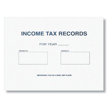 Simple Envelope Lists Year, Client And Preparer, 9-1/2" X 12"